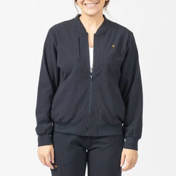 Poppy Jackets & Blazers - Poppy The Palomar Black Scrub Jacket Sz L